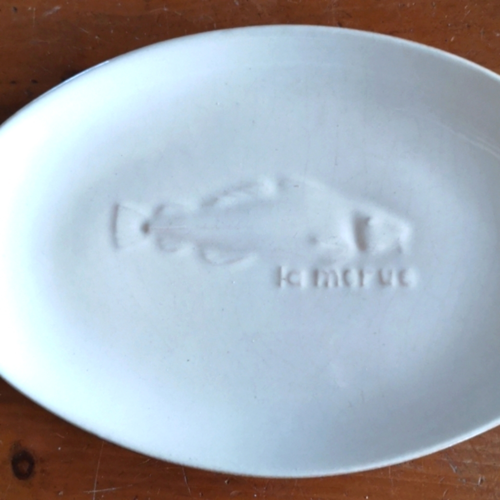 Vintage La Morue fish plate